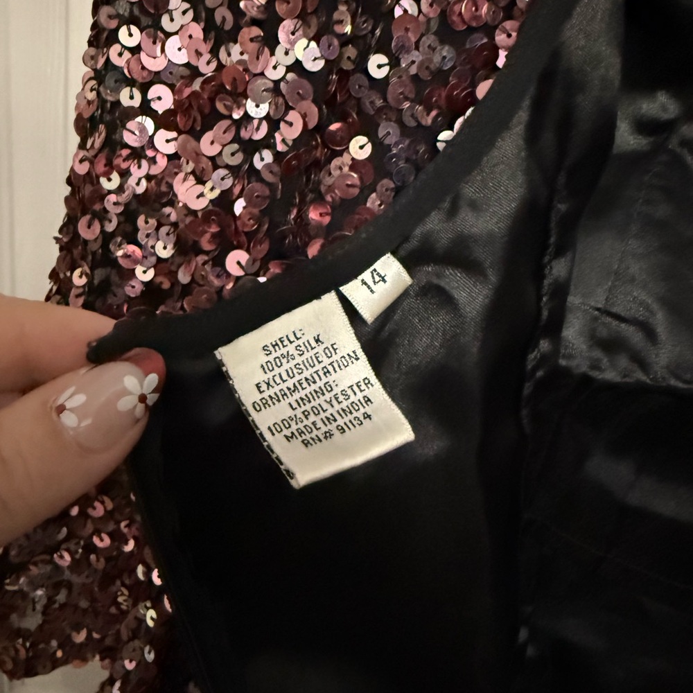Pink Sequin Dress - image 4